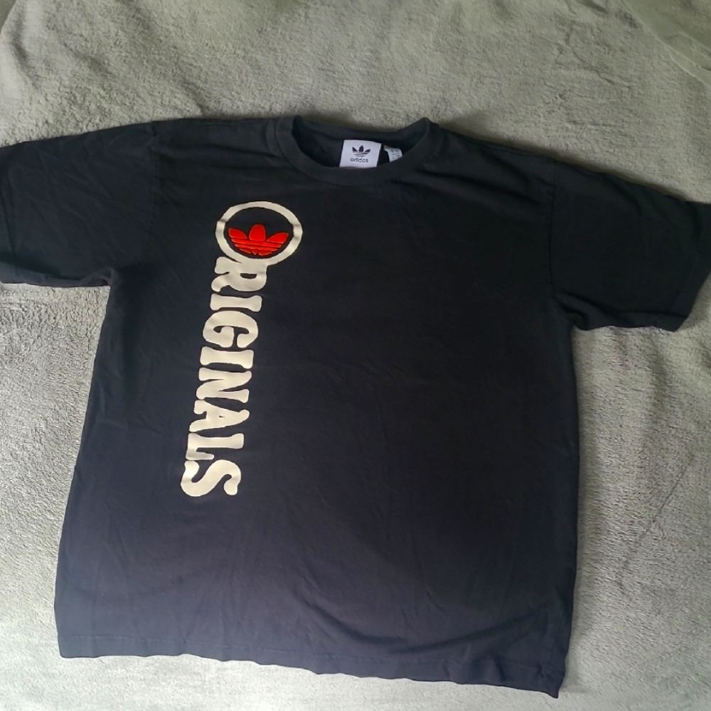Adidas Black Short Sleeve Tee Casual Sportswear